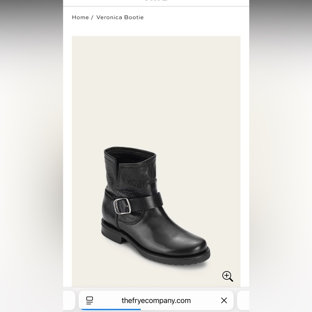 Frye Veronica Bootie 
Black Leather Boots with Buckle Detail
Women’s size 9 - Picture 2 of 13